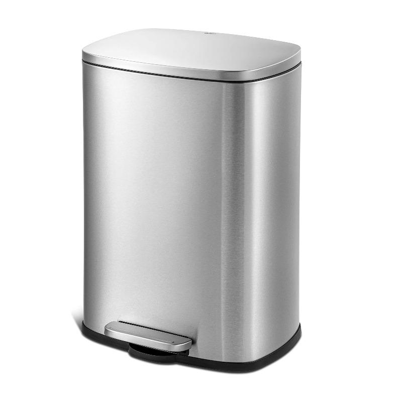 Cubo de basura con tapa suave  - Commercial Kitchen Bin reseña y precio